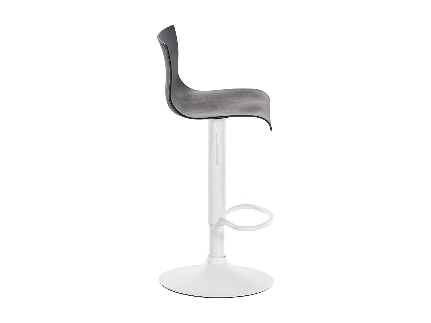 Tabouret de bar - Plastique - Gris - Hoover