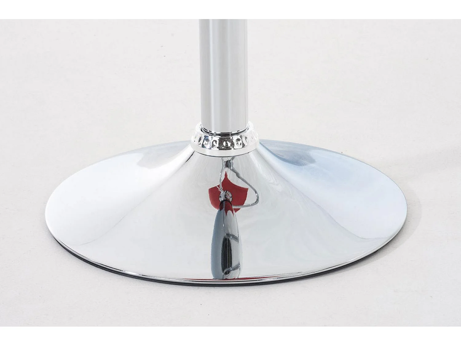 Lot de 2  Tabouret de bar - Plastique & Métal chromé - Rouge - Hover