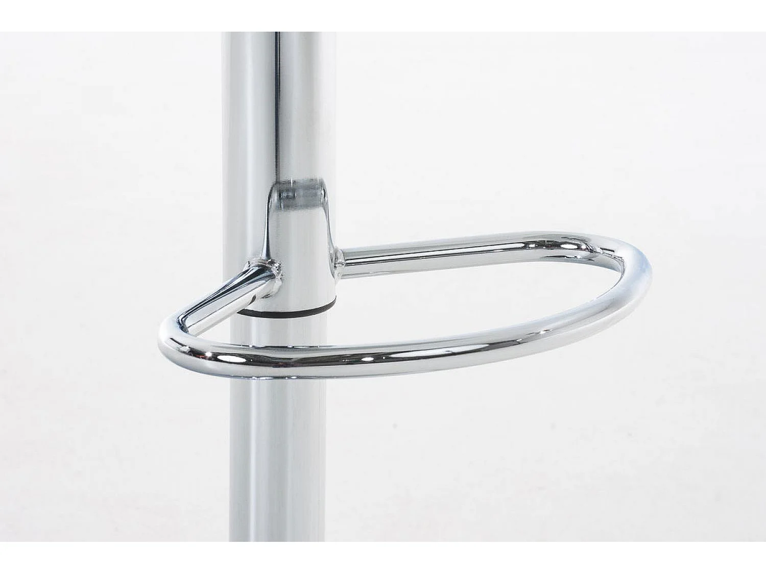 Lot de 2  Tabouret de bar - Plastique & Métal chromé - Rouge - Hover