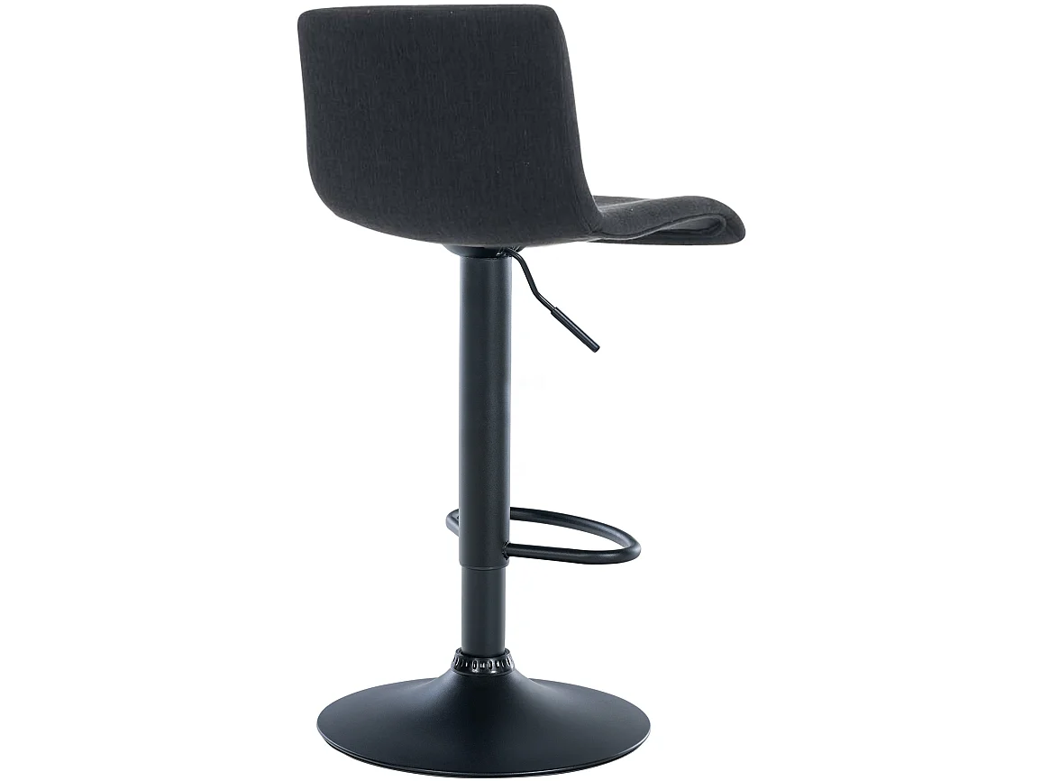 Tabouret de bar - Tissu - Noir - Hoover