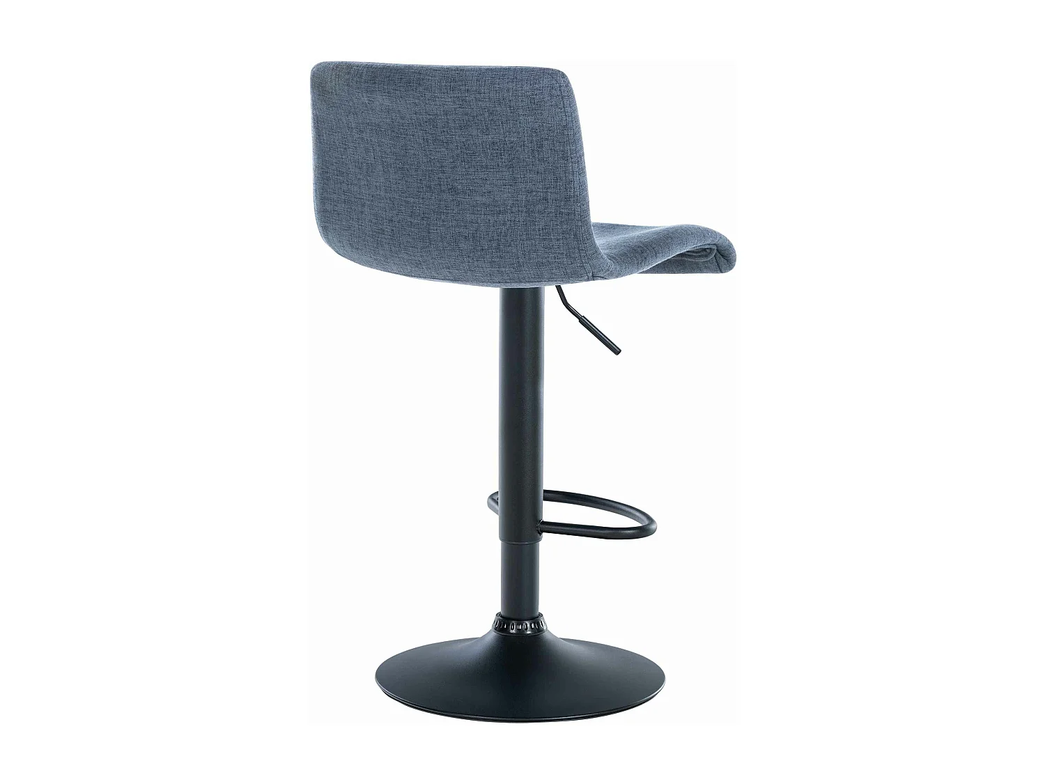 Lot de 2  Tabouret de bar - Tissu & Métal - Bleu - Branford