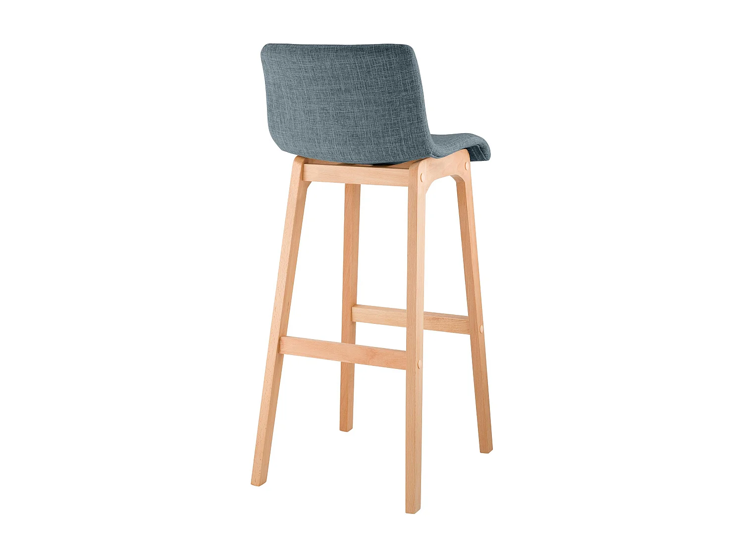 Lot de 2  Tabouret de bar - Tissu - Bleu - Hover