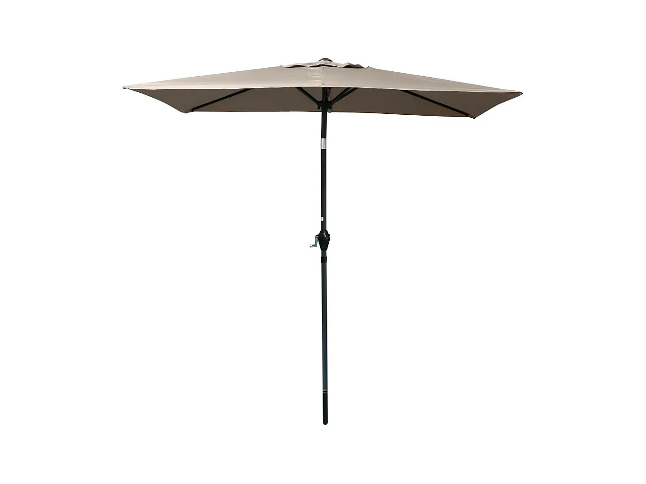 Parasol inclinable taupe 135x210x230 cm – Toile 160 g/m² déperlante et protection UV
