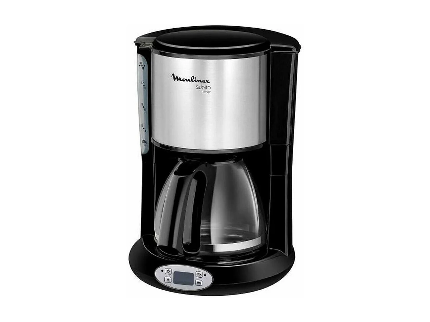 MOULINEX Caffettiera a filtro, capacità 1,25 L, da 10 a 15 tazze