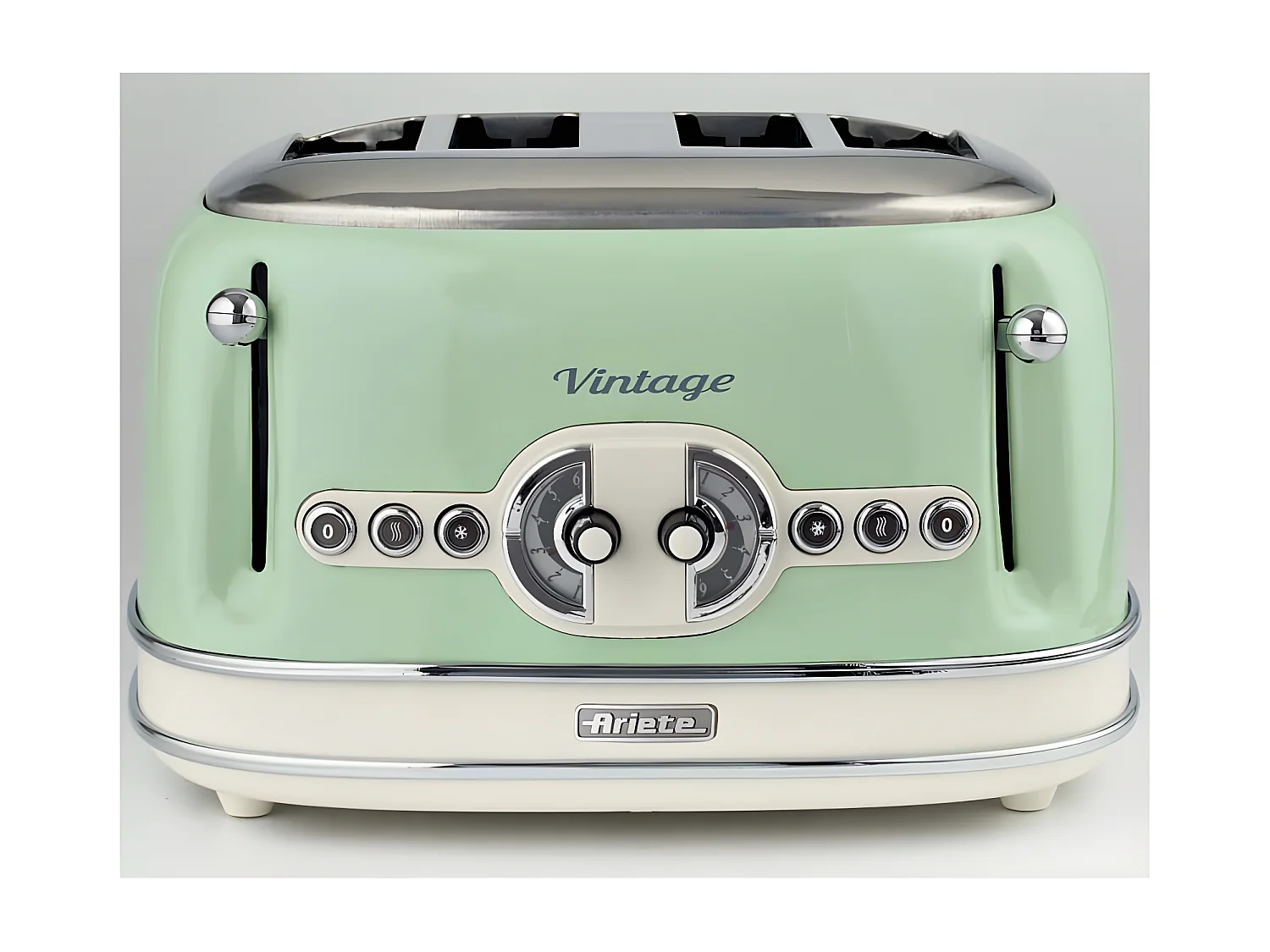 Grille pain 4 fentes vintage vert