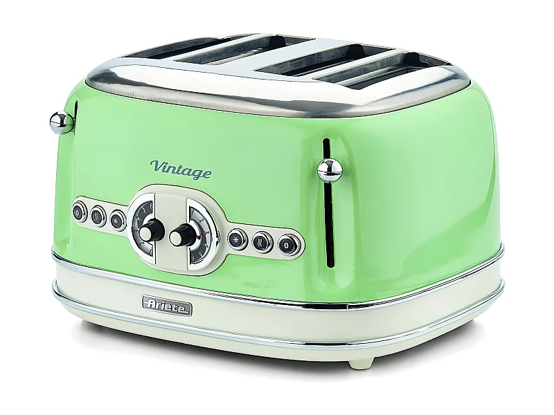 Grille pain 4 fentes vintage vert