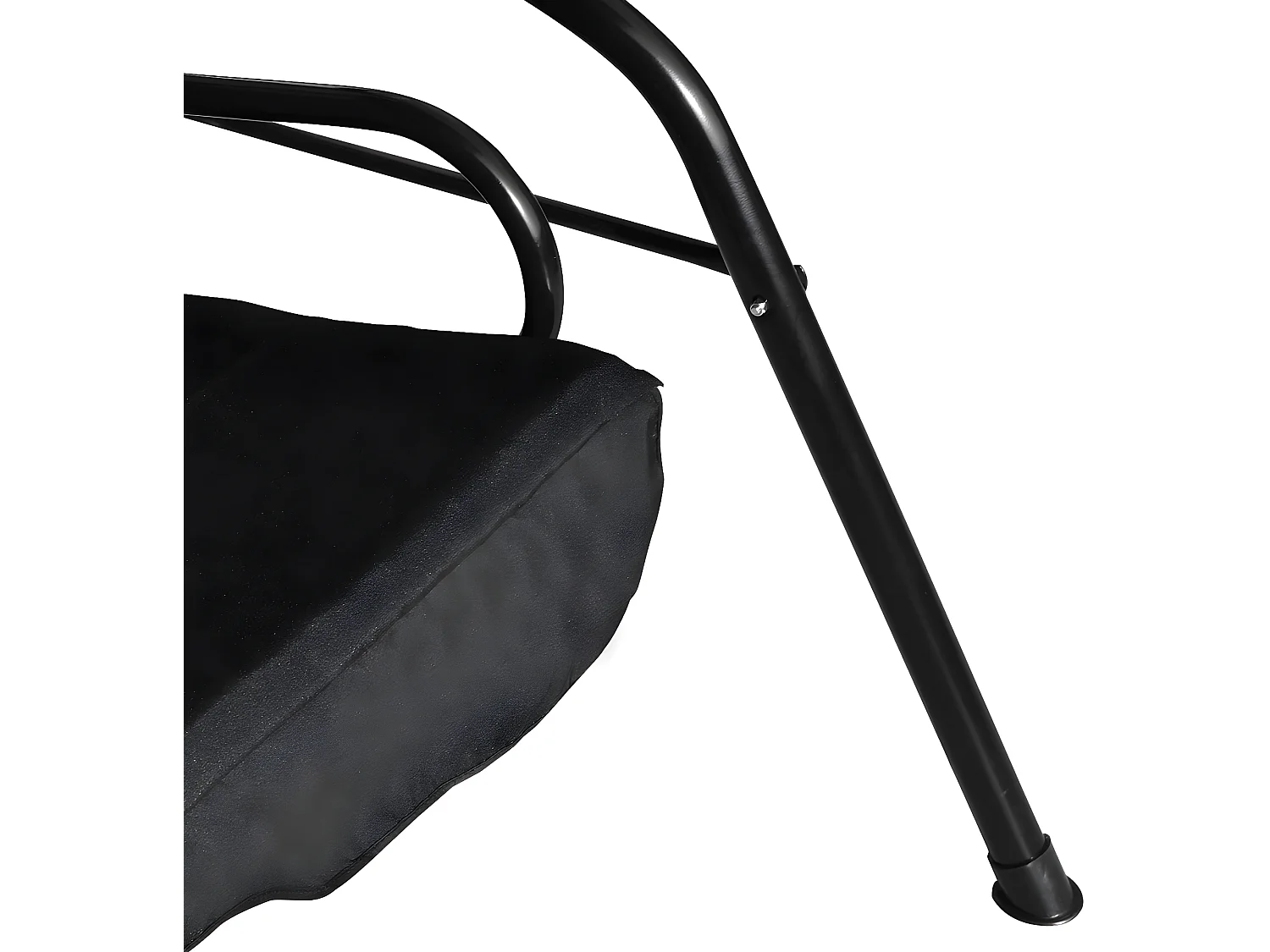 Balancelle de Jardin sur Pied pour 3 Personnes avec Toit Imperméabilisant Idéal pour Jardin Terrasse Noir