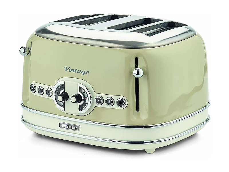 Grille pain 4 fentes vintage beige