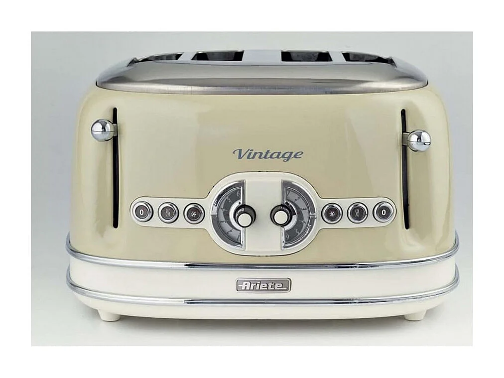 Grille pain 4 fentes vintage beige