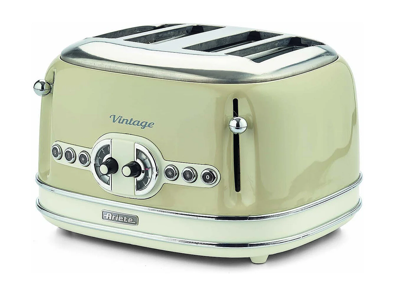 Grille pain 4 fentes vintage beige