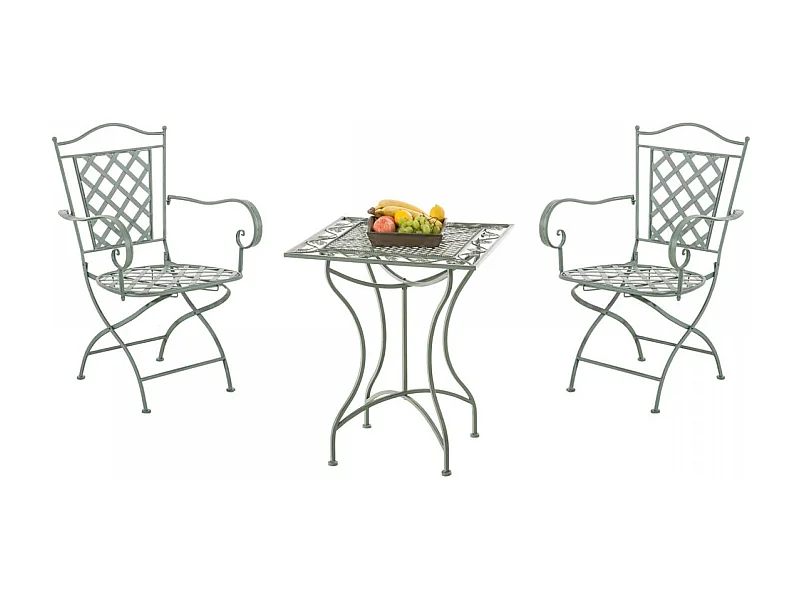 Ensemble de jardin - Table + 2 Chaises - Payo