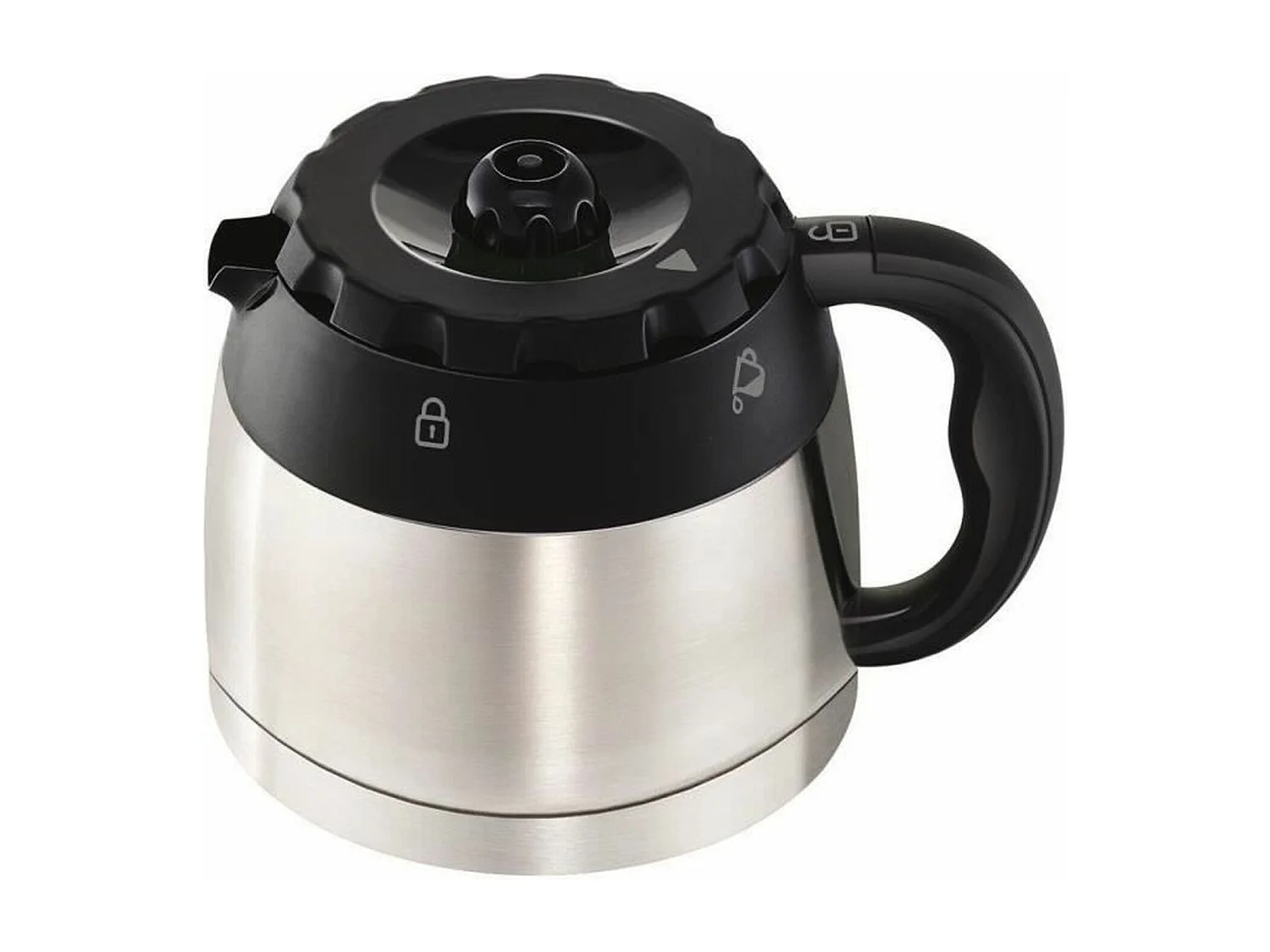 Cafetera de filtro - 8 a 12 tazas - Negra y acero inoxidable - 800W