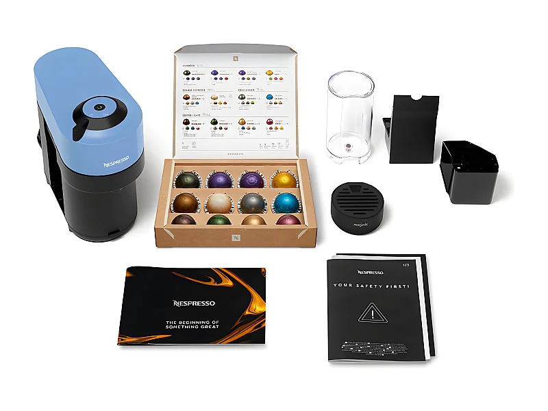 Cafetière à dosette Vertuo POP bleue