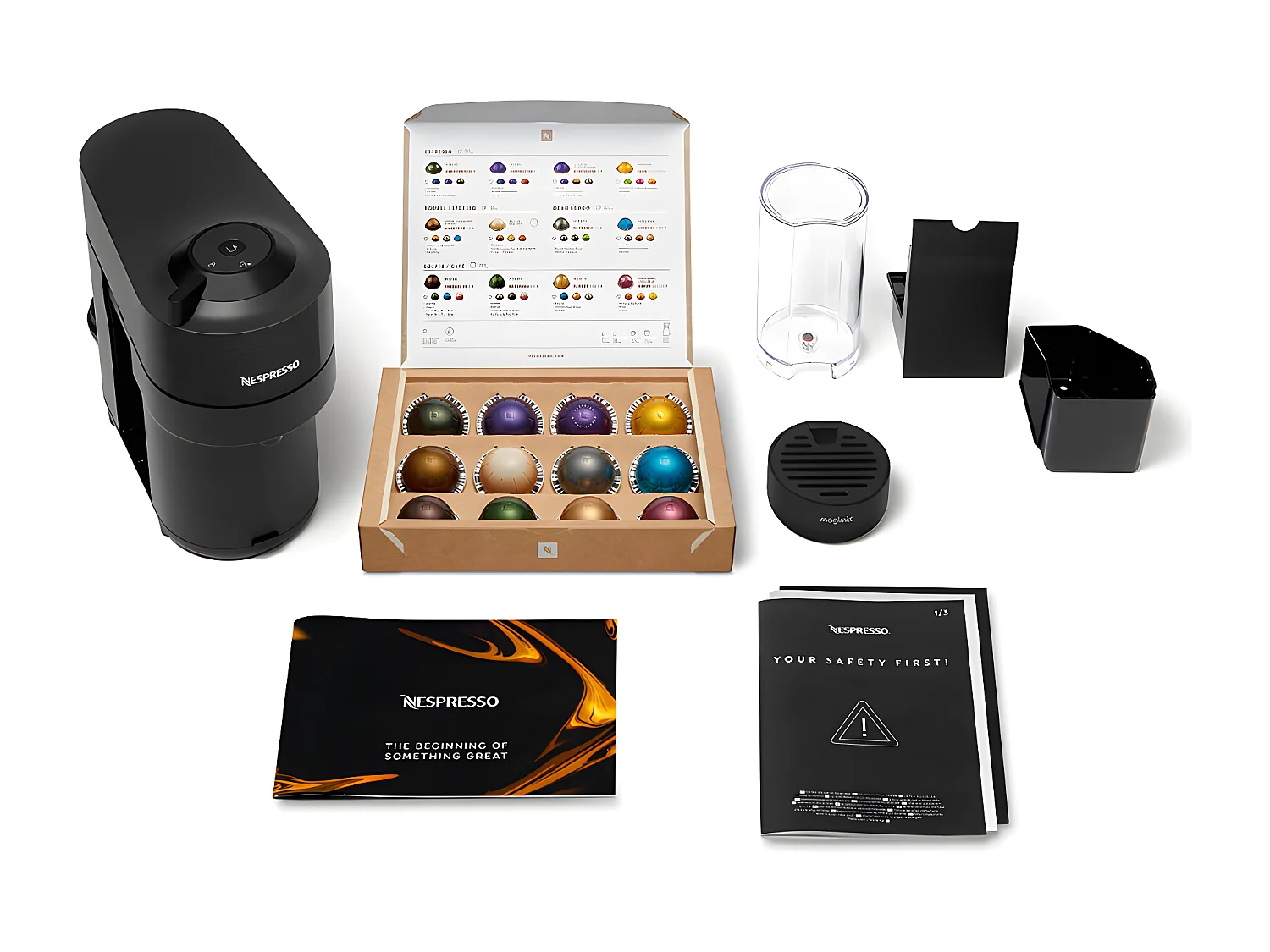 Cafetière à dosette Vertuo POP noire