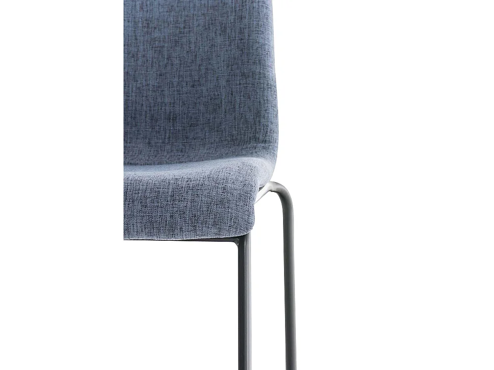 Barhocker - Stoff & schwarz - blau - Hoover