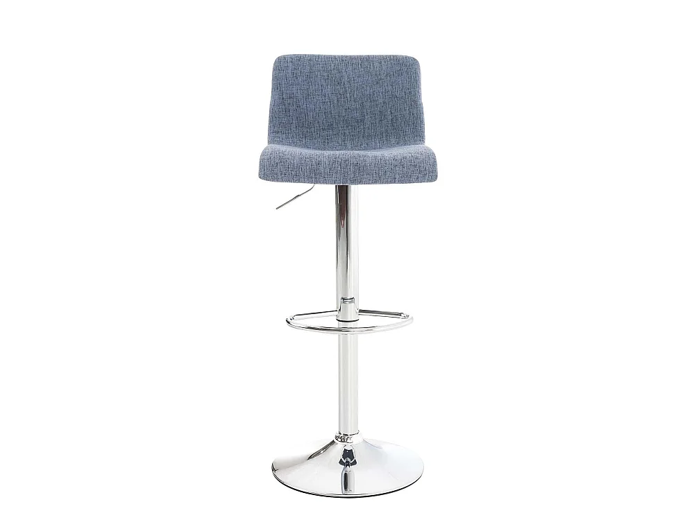 Tabouret de bar - Tissu - Bleu - Hoover