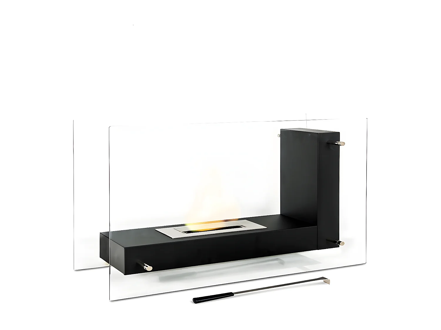 Designboden Biokamin Bioethanol schwarz 80 x 31 x H 60 cm