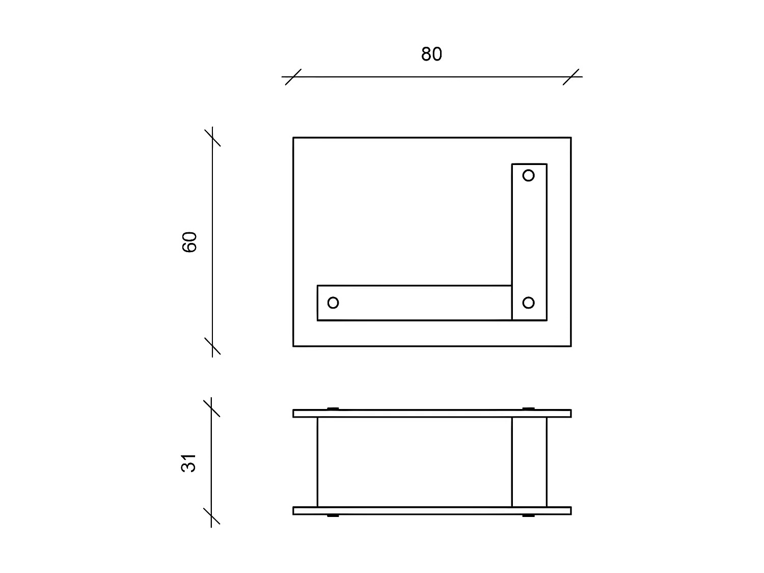 Designboden Biokamin Bioethanol schwarz 80 x 31 x H 60 cm