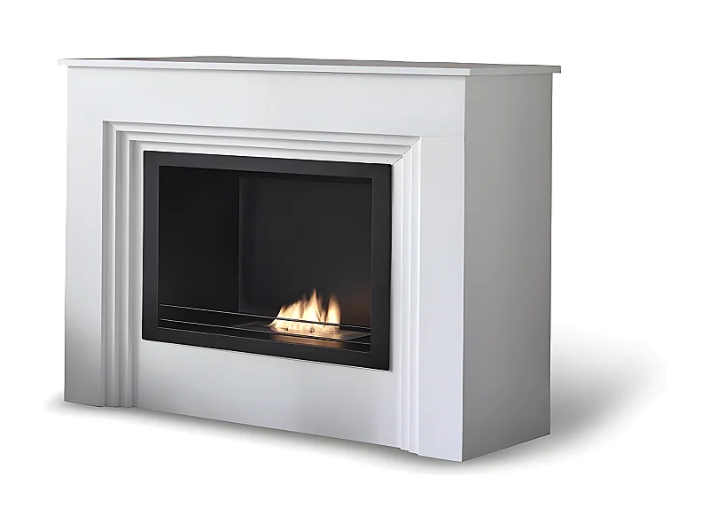 Família - Biolareira de piso em MDF lacado branco