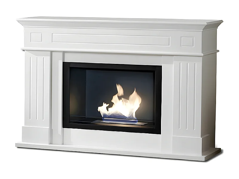 Designboden Biokamin Bioethanol weiß 102 x 37 x H 110 cm