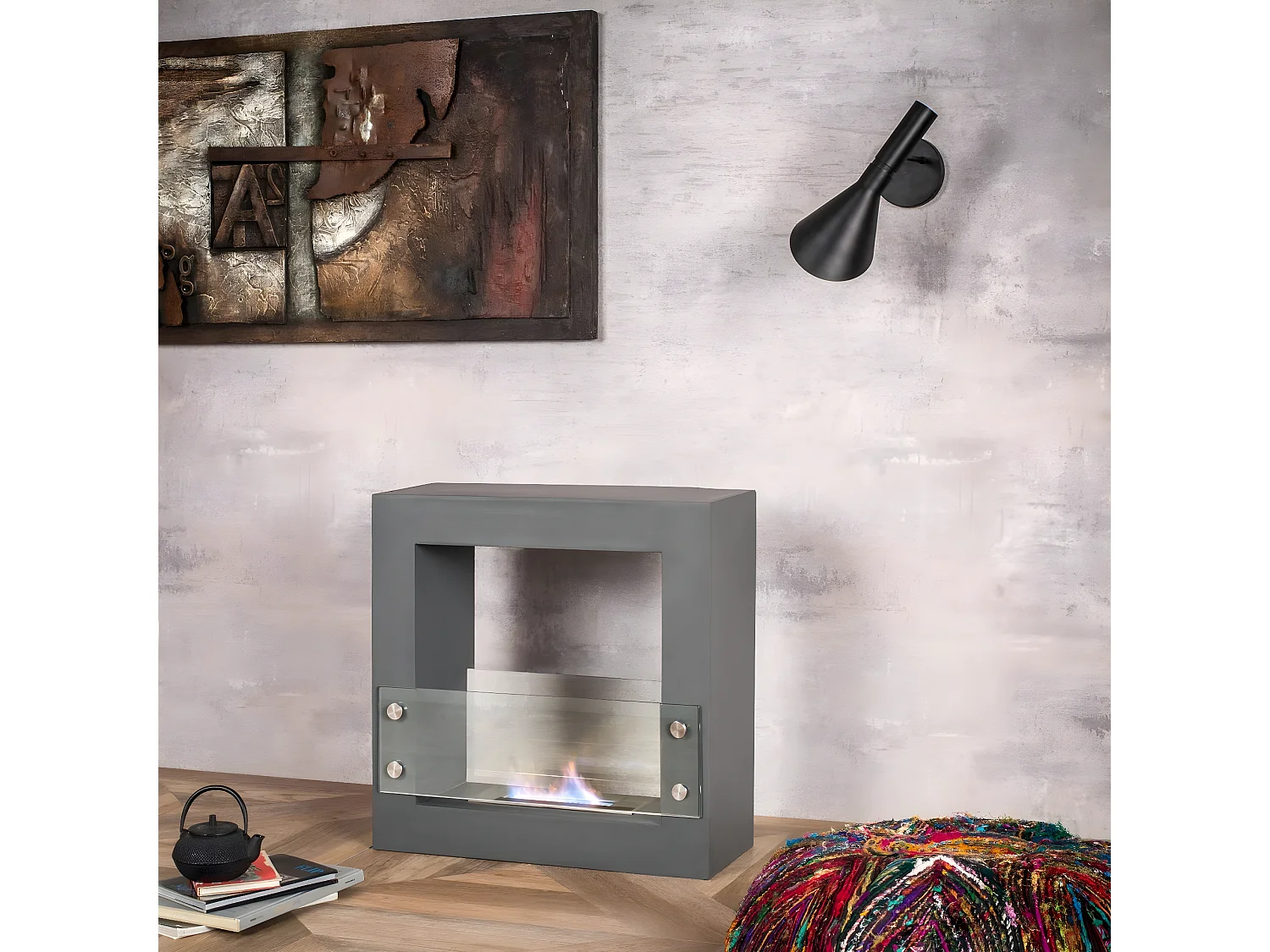 Daysign - Biokominek w chromie magnezowym