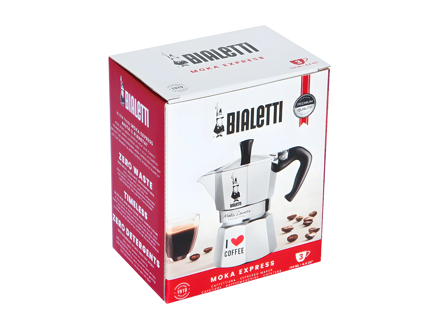 Cafetière Italienne Moka Express I love coffee 3 tasses