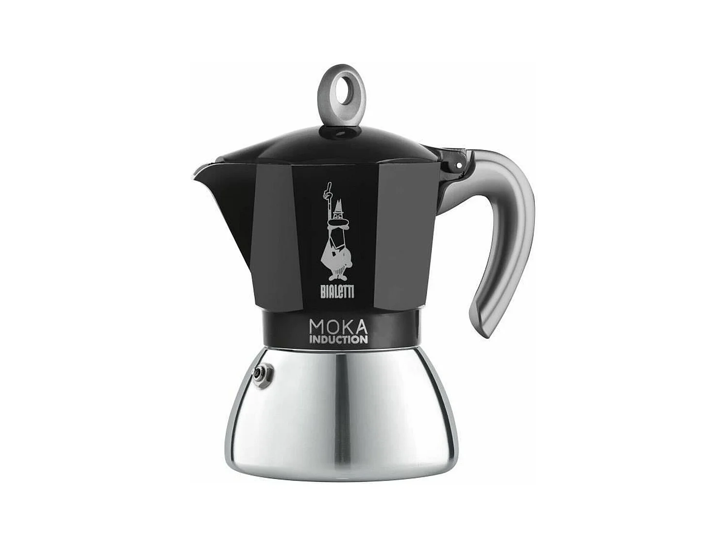 Cafetière italienne Moka induction 6 tasses noir