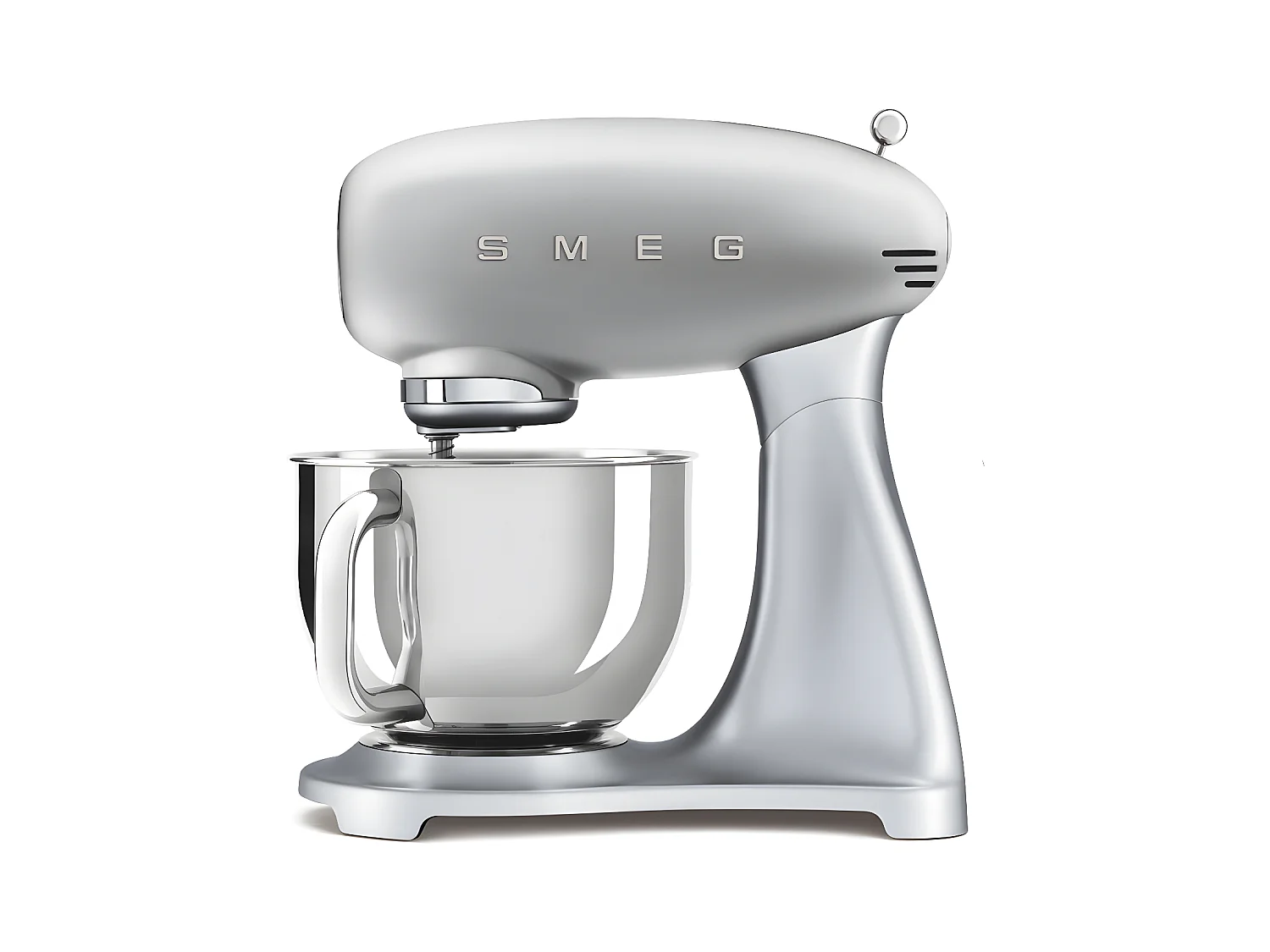 Smeg Robot pétrin sur socle 4,8l 800w gris métal - smf02sveu