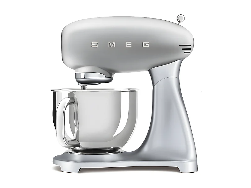 Smeg Robot pétrin sur socle 4,8l 800w gris métal - smf02sveu