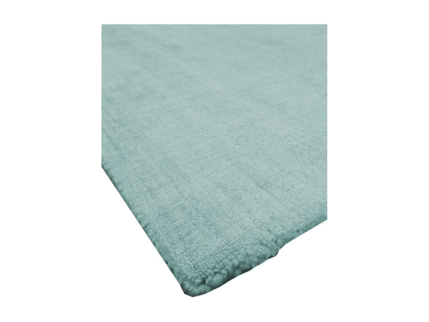 tapis chambre Ø100cm fait main vert rond motif uni NEO UNI