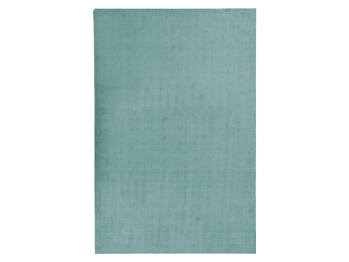 tapis chambre Ø100cm fait main vert rond motif uni NEO UNI