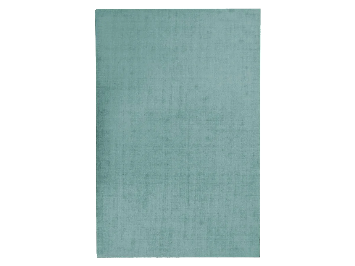 tapis chambre Ø100cm fait main vert rond motif uni NEO UNI