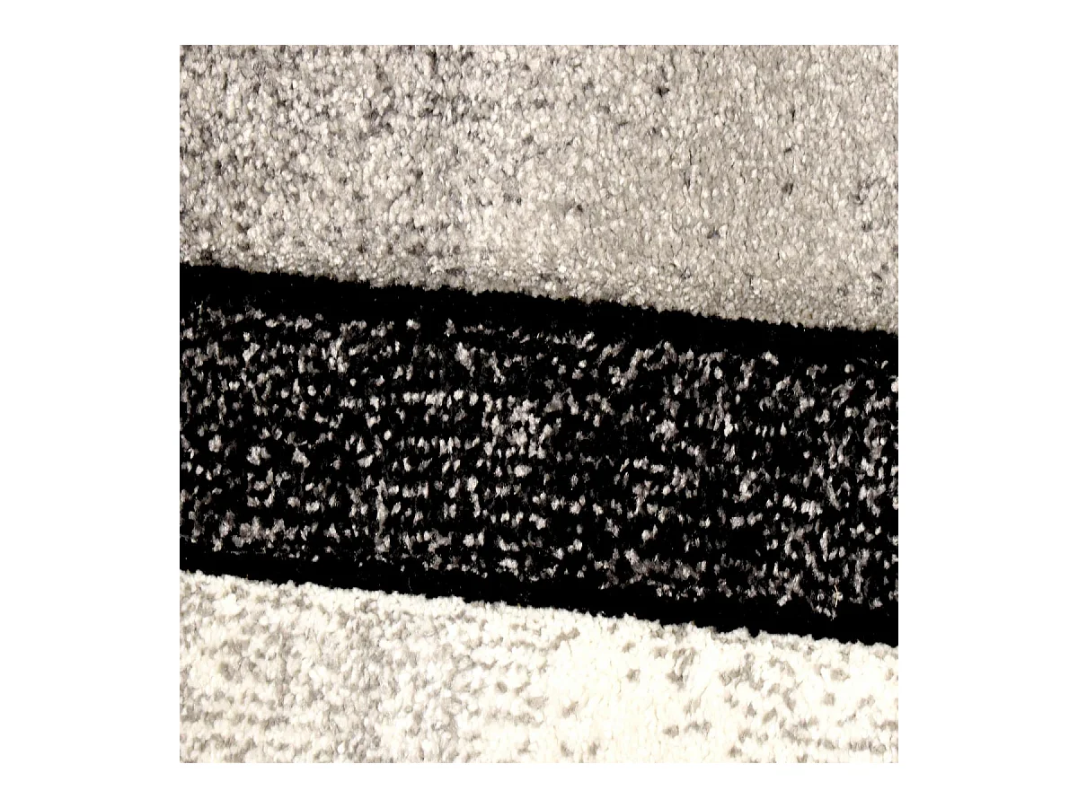 tapis salon 120x170 tissé gris rectangle motif géométrique BI 61