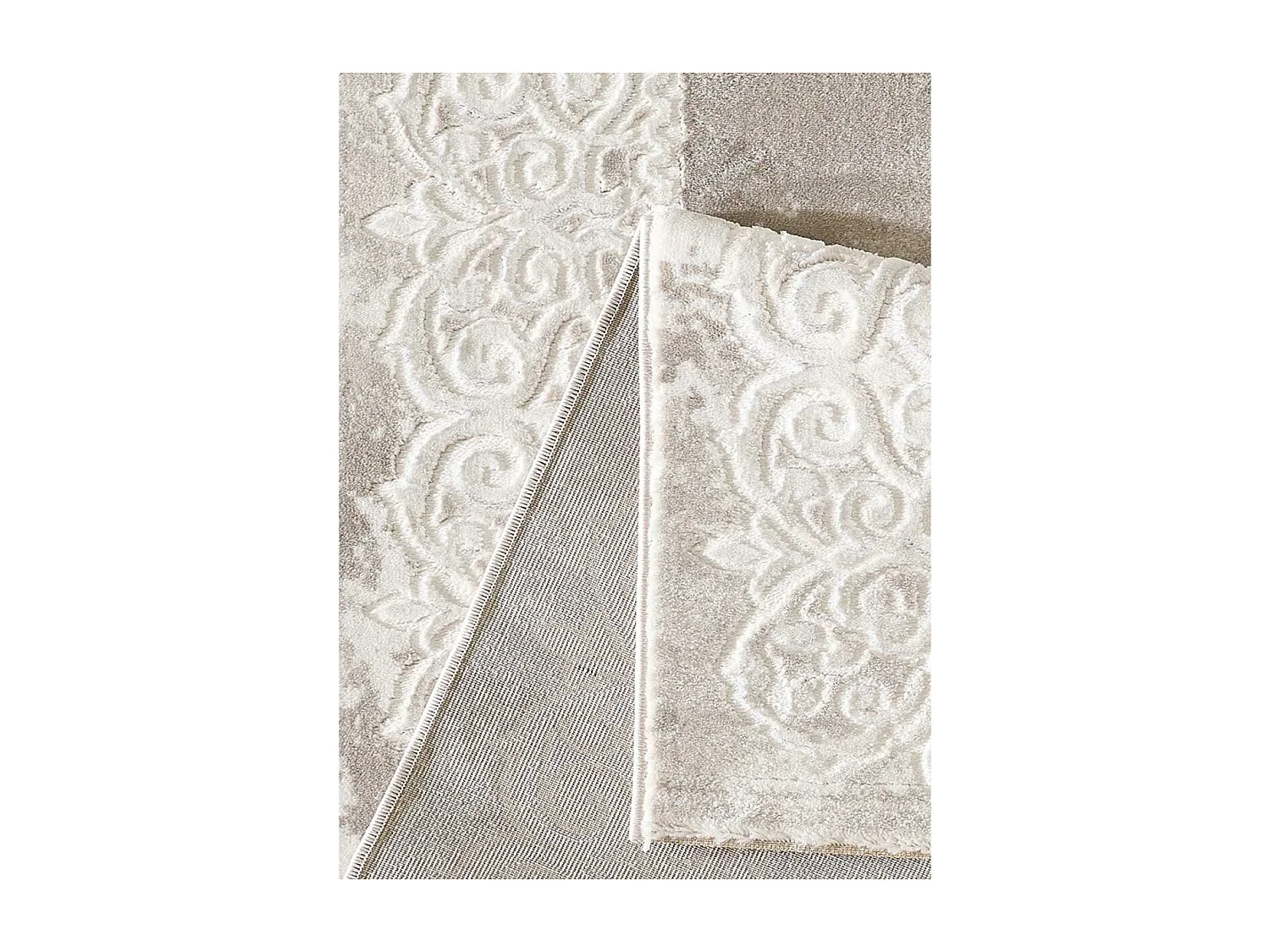 Tapis oriental 300x400 rectangle beige tissé motif ancestral LYN7 BALROD