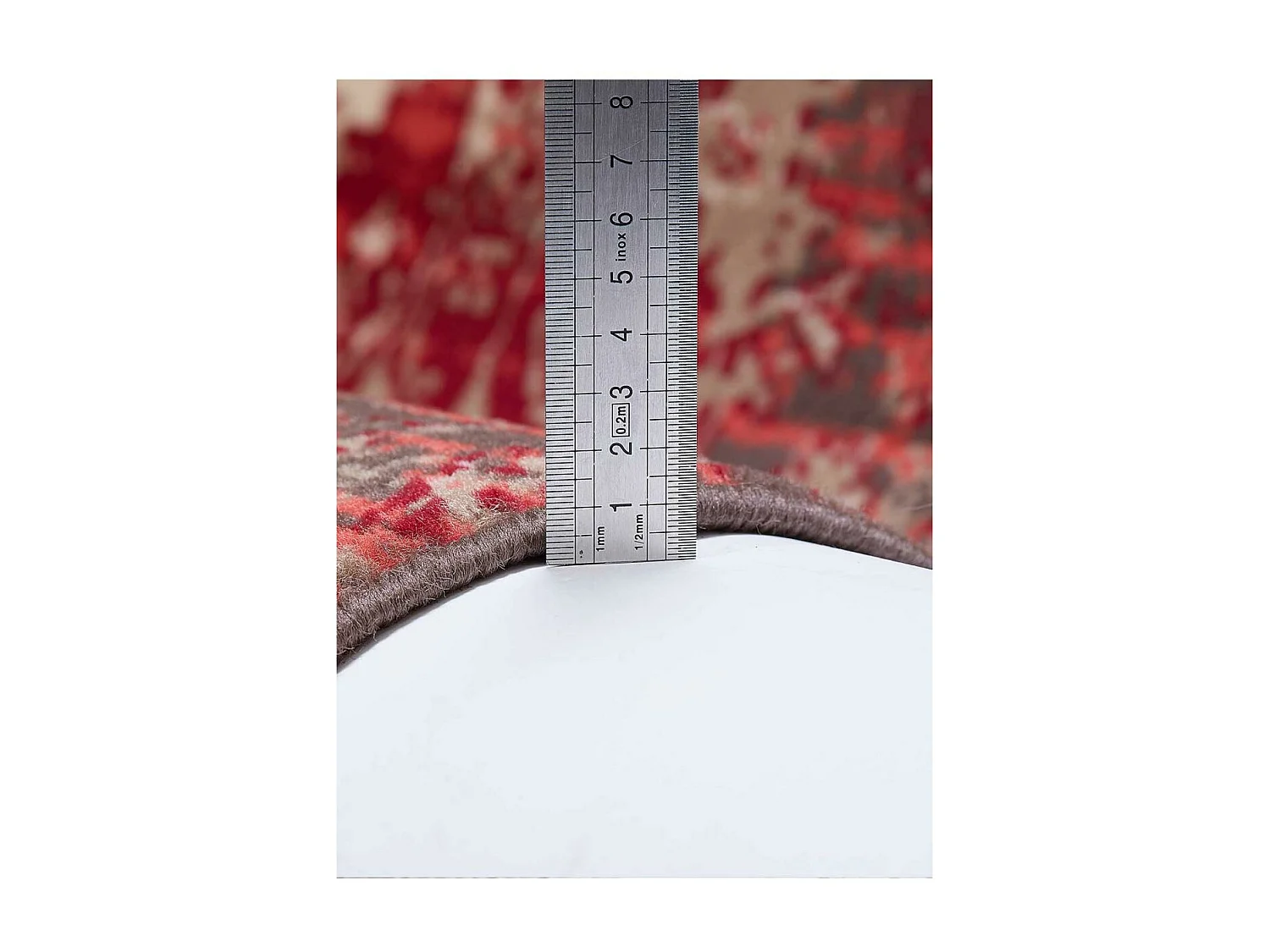 tapis chambre 80x150 tissé rouge rectangle motif ethnique WORKYPATCH