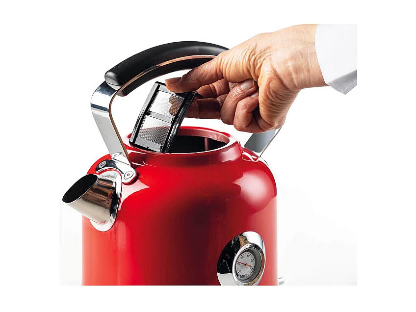 Bollitore Elettrico con Autospegnimento - 2000 Watt - 1,7 Litri - Rosso