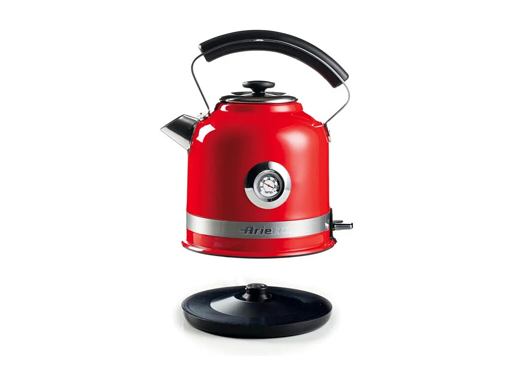 Bollitore Elettrico con Autospegnimento - 2000 Watt - 1,7 Litri - Rosso