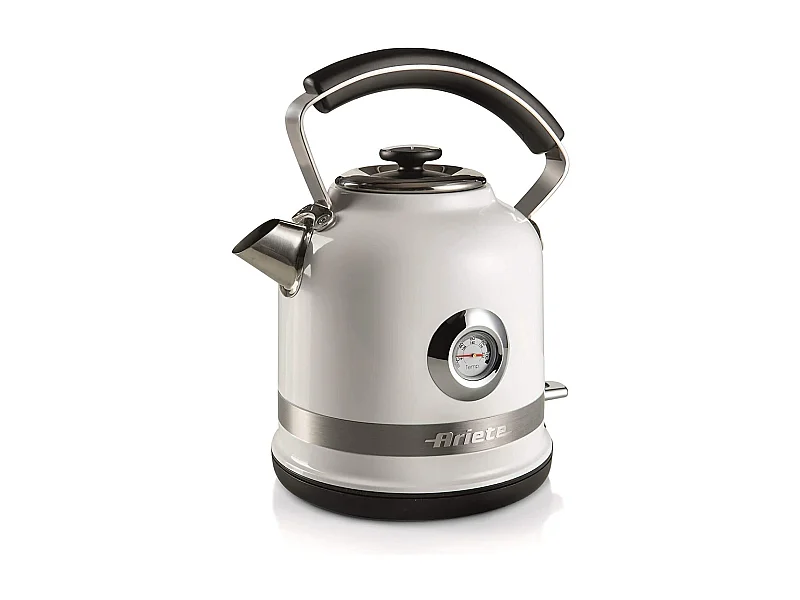 Bollitore Elettrico 2000W - Capacità 1,7L - 360° Cordless - Termometro - Bianco