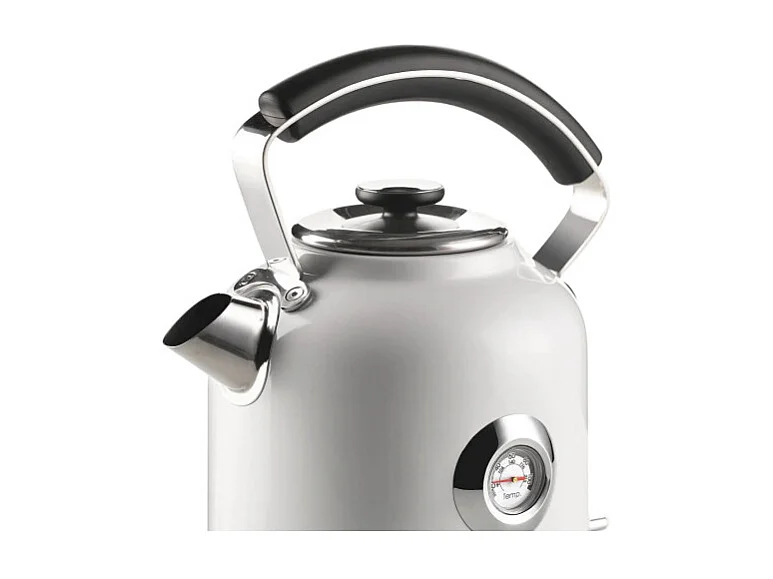 Bollitore Elettrico 2000W - Capacità 1,7L - 360° Cordless - Termometro - Bianco