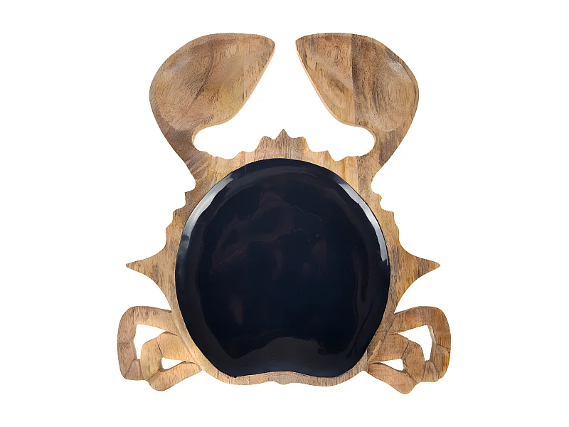 Vide poche Crabe bleu en bois