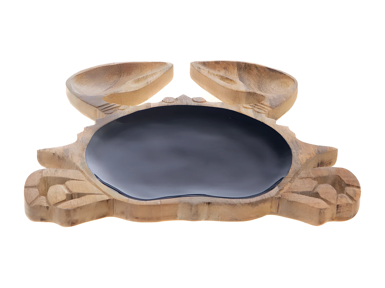 Vide poche Crabe bleu en bois