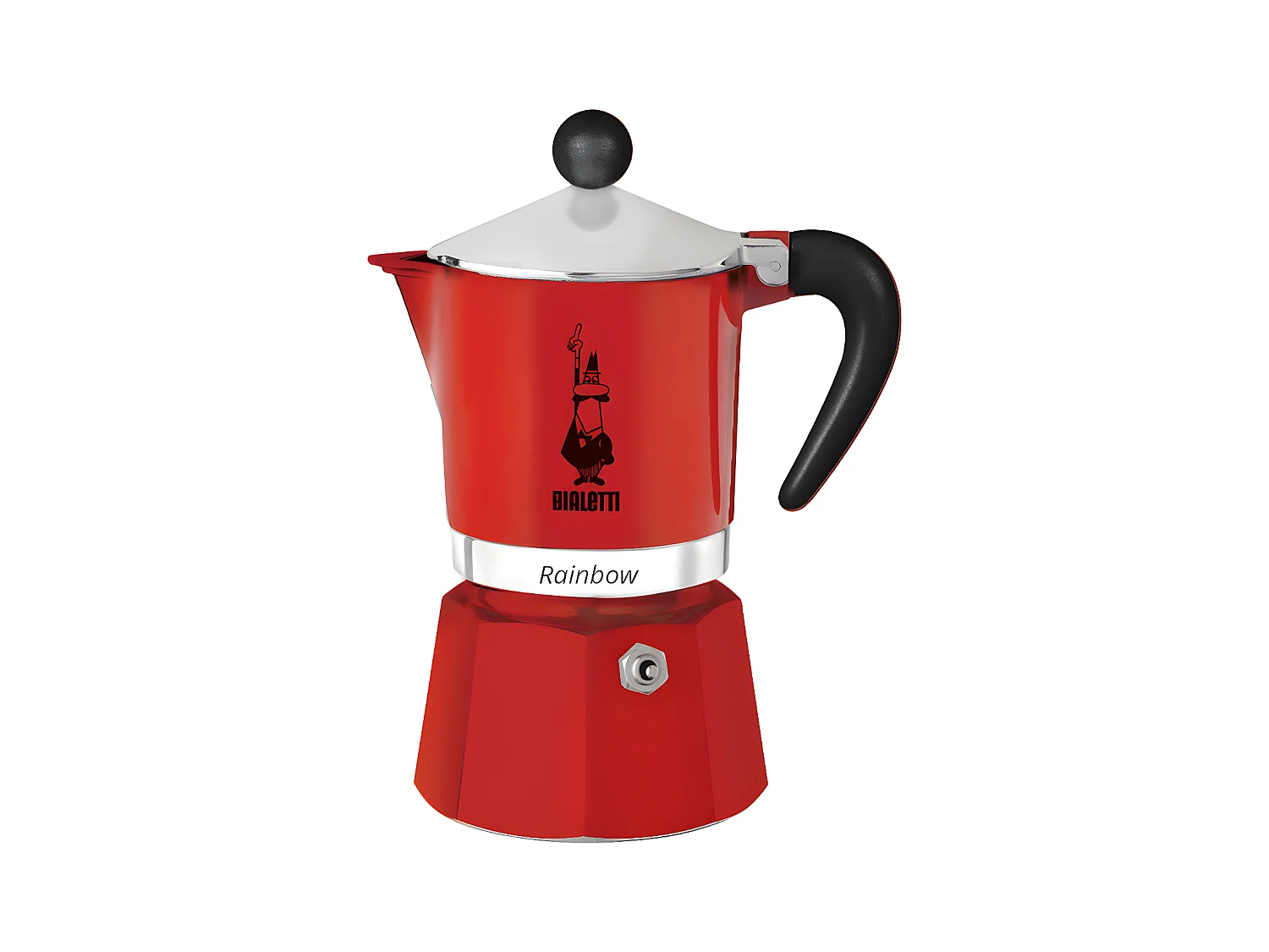 Cafetière 3 tasses Rainbow rouge