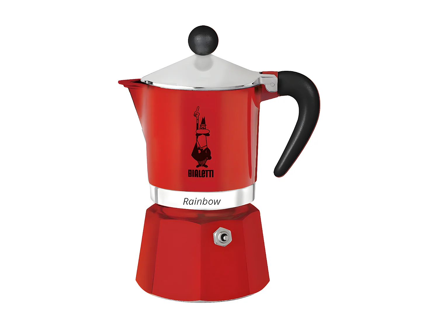 Cafetière 3 tasses Rainbow rouge