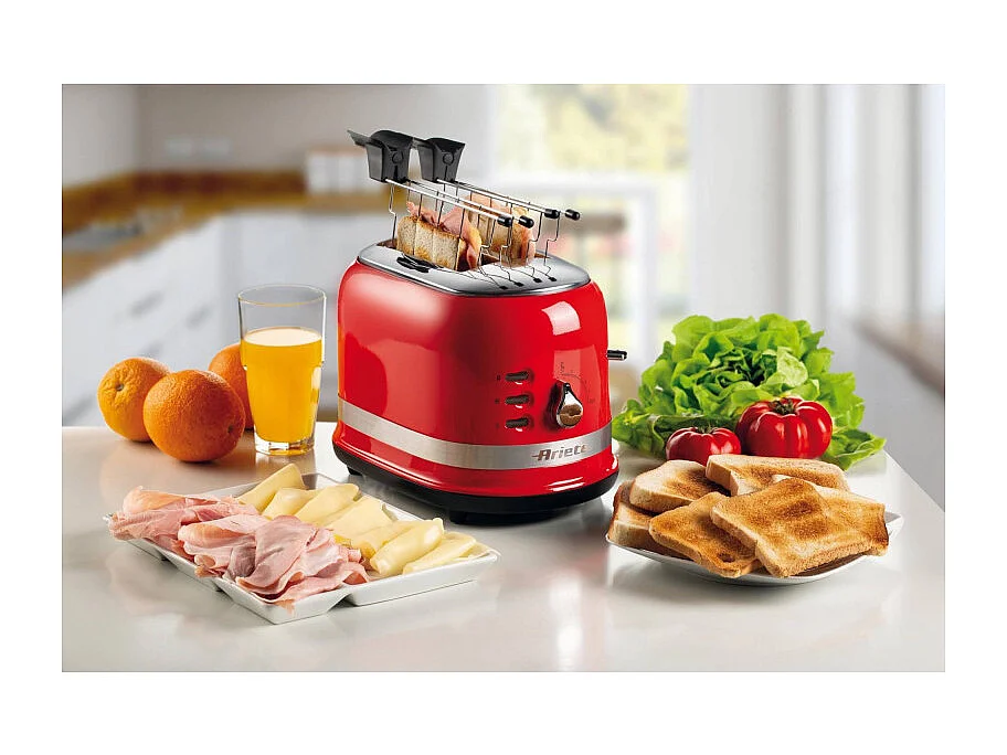 Toaster 2 fentes rouge