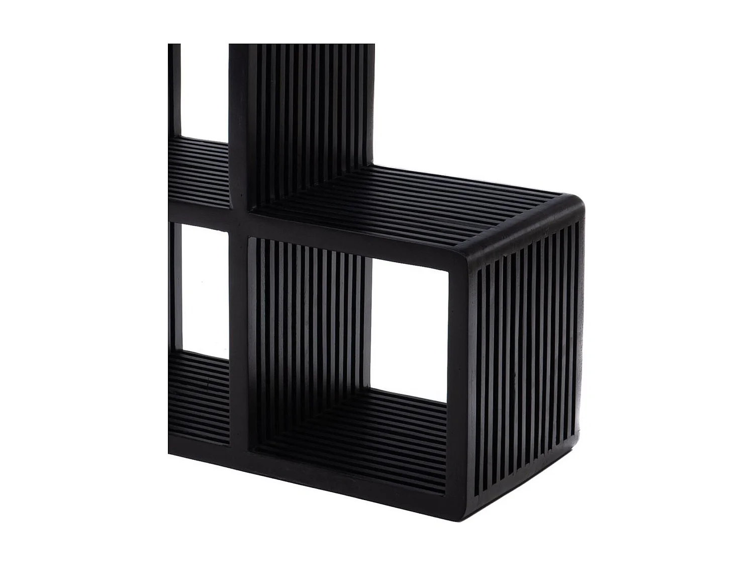 Bibliothèque étagère échelle 6 cubes de rangement en teck - MILAN