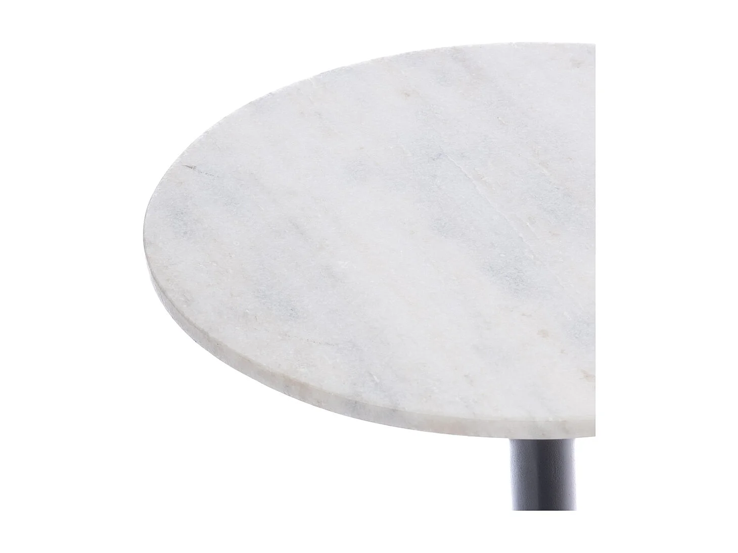 Bout de canapé Marbre blanc 40 cm