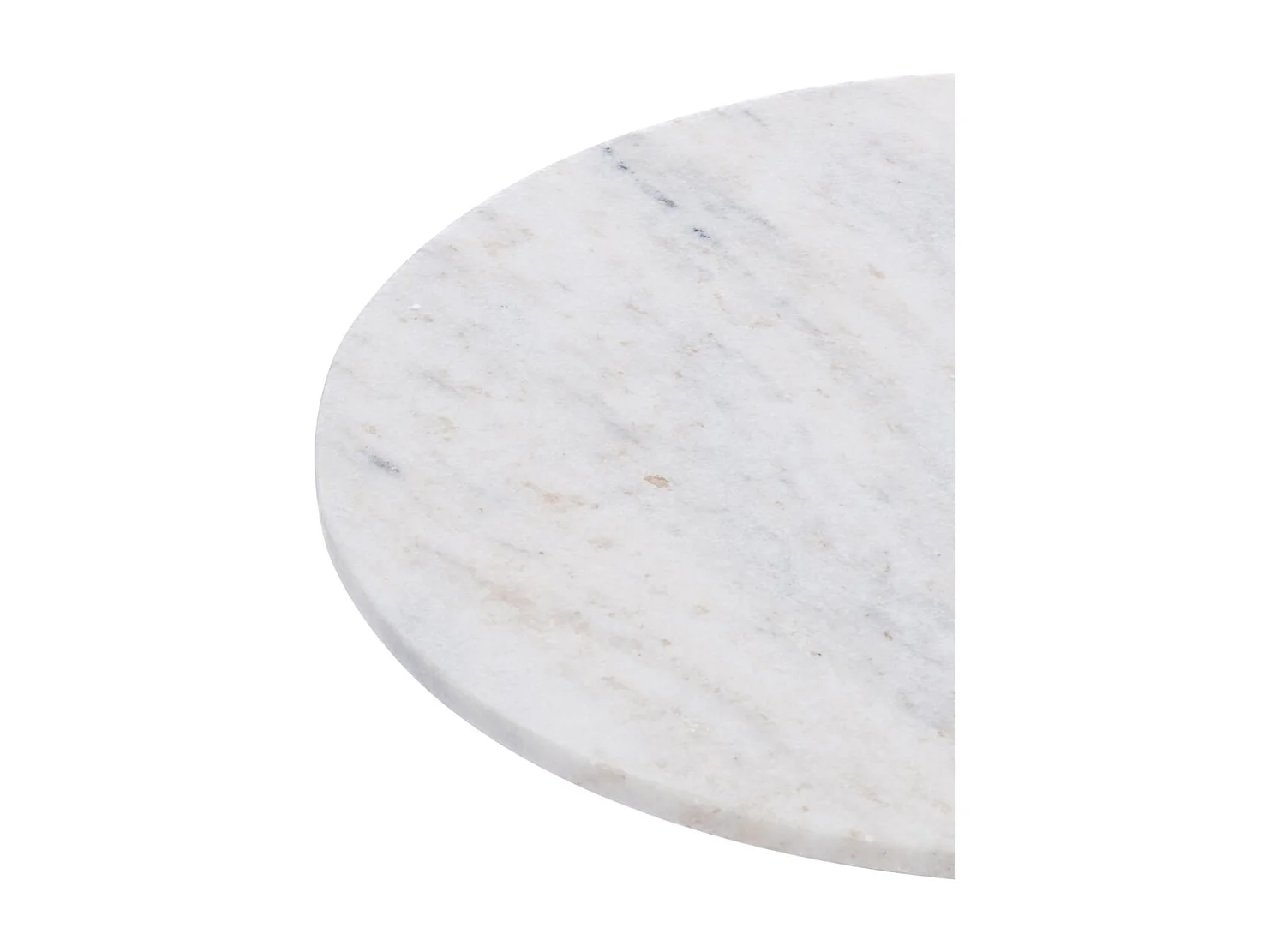 Bout de canapé Marbre blanc 46 cm