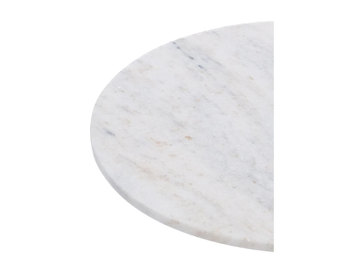 Bout de canapé Marbre blanc 46 cm