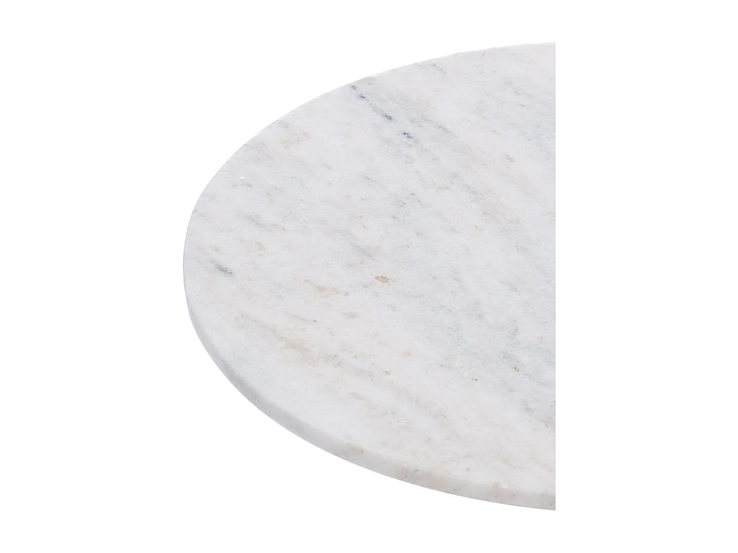 Bout de canapé Marbre blanc 46 cm