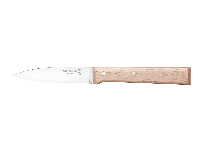 Cuchillo de oficina Parallèle N°126 de Acero Inoxidable con Mango de Haya Barnizado